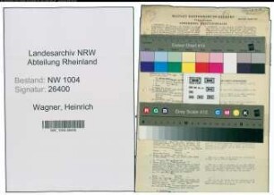 Entnazifizierung Heinrich Wagner , geb. 11.12.1909 (Schriftsetzer)