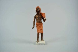 Tonfigur eines shivaitischen Svāmi