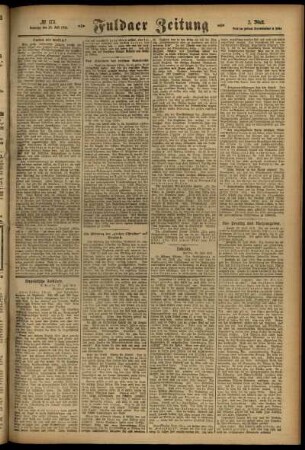 Zweite Ausgabe vom Samstag, den 29. Juli 1916.