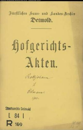 Rottjohanns Erben gegen Ostmann zu Greste - Einlösung eines Kamps