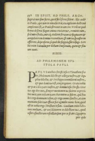 Ad Philemonem Epistola Pauli.