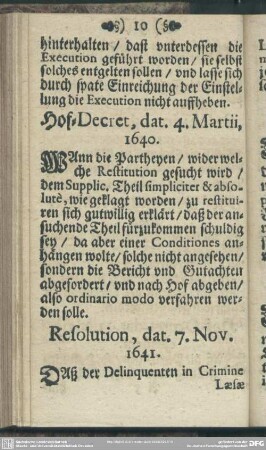 Resolution, dat. 7. Nov. 1641
