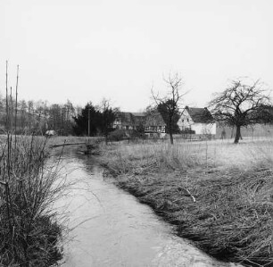 Heuchelheimer Mühle, Mühlgraben und Wehr; Elbtal, Heuchelheimer Mühle, Elbbach (Gew. II), Auf dem Wograin
