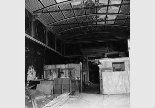 Blick in den zerstörten Niobidensaal im Neuen Museum