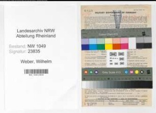 Entnazifizierung Wilhelm Weber , geb. 21.06.1898 (Jurist)