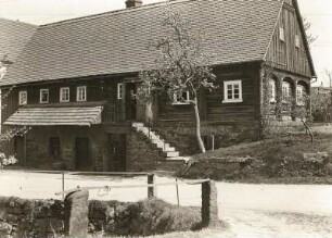 Niedercunnersdorf. Alte Schmiede. Lausitzer Umgebindehaus