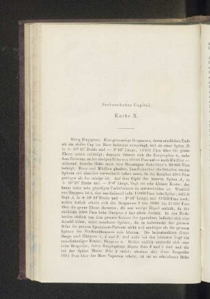 Sechszehntes Capitel. Karte X.
