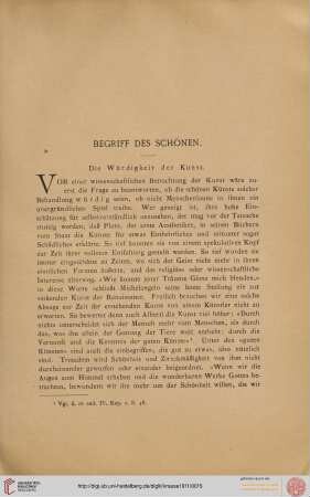 Begriff des Schönen