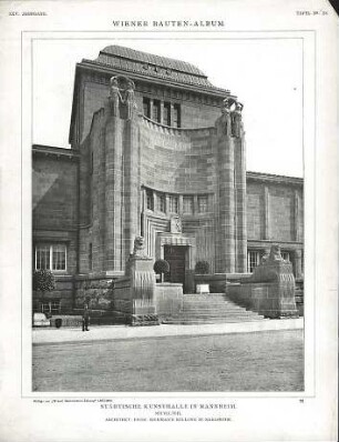 Billing, Hermann; Mannheim (Baden-Württemberg); Kunsthalle - Eingangsbereich