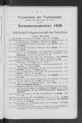 Politische Fachgemeinschaft der Fakultäten