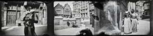 Rouen, "Exposition nationale et coloniale de 1896" (Kodak-Filmstreifen mit drei Fotos)