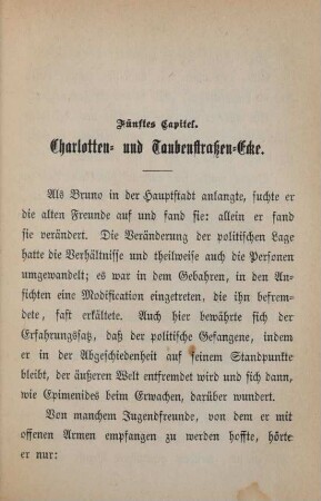 Fünftes Capitel. Charlotten- und Taubenstraßen-Ecke