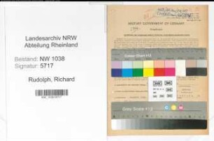 Entnazifizierung Richard Rudolph , geb. 02.04.1901 (Lehrer)