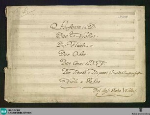 Symphonies - Don Mus.Ms. 2048 : D; HenW 1