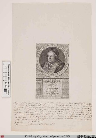Bildnis Papst Clemens XIII. (Carlo Rezzonico) (reg. 6. 7. 1758 - 2. 2. 1769)