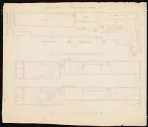 Theater, Berlin-Mitte: Lageplan, Grundrisse