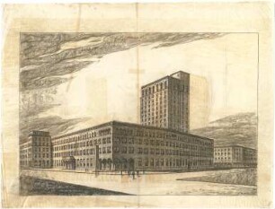 Billing, Hermann; Bochum (Nordrhein-Westfalen); Rathaus - Ansicht (Perspektive)