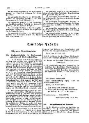 Stellenvorbehalte für Versorgungsanwärter und Nationalsozialisten : [Allgemeine Verwaltungssachen] ; [Amtliche Erlasse] ; [Amtlicher Teil]