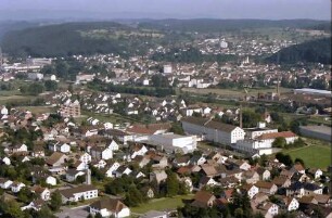 Lörrach, Haagen: Vom Bergfried auf Panorama Wiesental, auf Haagen