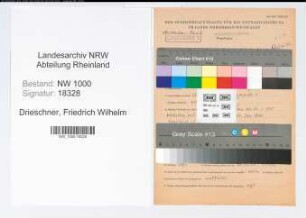 Entnazifizierung Friedrich Wilhelm Drieschner, geb. 03.02.1920 (Arzt)