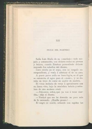 XII - Prole del pampero