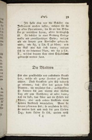 Die Blattern.