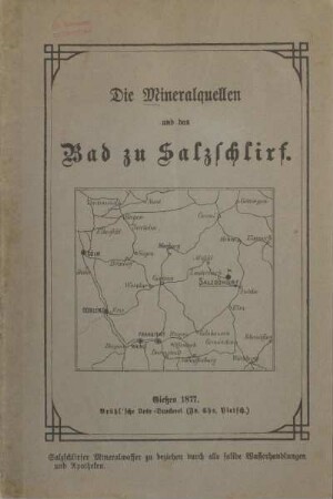 Die Mineralquellen und das Bad zu Salzschlirf