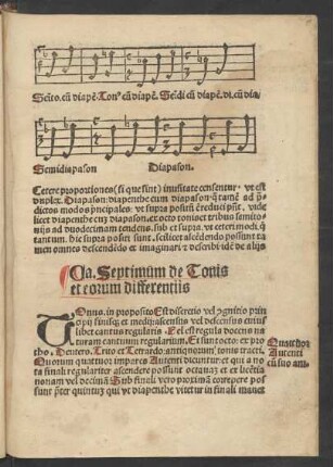 Ca. Septimum de Tonis et eorum differentiis