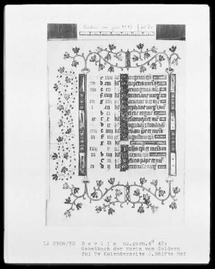 Gebetbuch der Maria von Geldern — Kalendar für Köln und Totengebete, Folio 3recto-18verso — ---, Folio 3recto-18versoKalenderseite 2. Hälfte Mai, Folio 7verso
