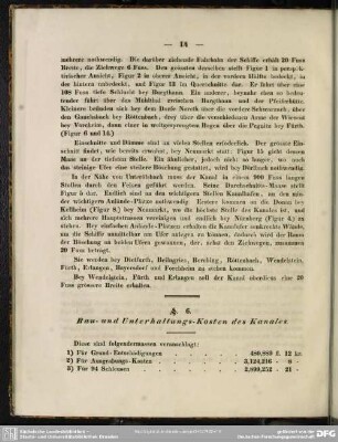 § 6. Bau- und Unterhaltungs-Kosten des Kanales