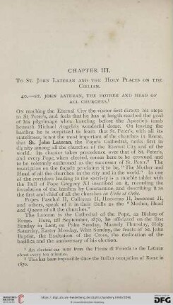 Chapter III. To St. John Lateran and the holy places on the coelian