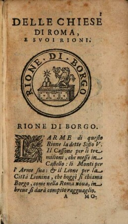 Ristretto delle grandezze di Roma