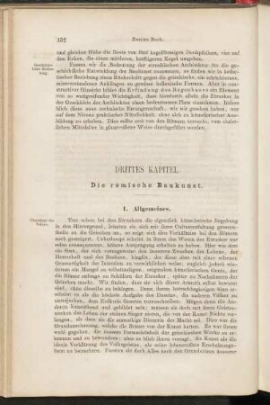 Drittes Kapitel. Die römische Baukunst.