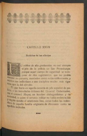 Capítulo XXVII - Noticias de las alhajas