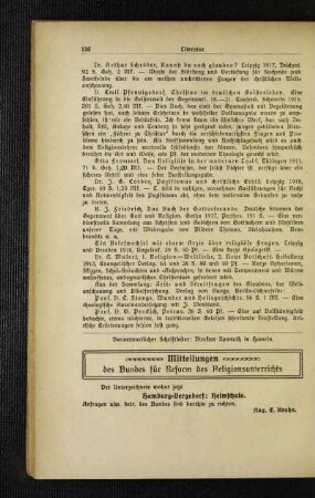 Mitteilungen des Bundes für Reform des Religionsunterrichts