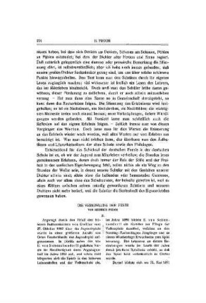 Die Veredelung der Feste : (Fortsetzung)
