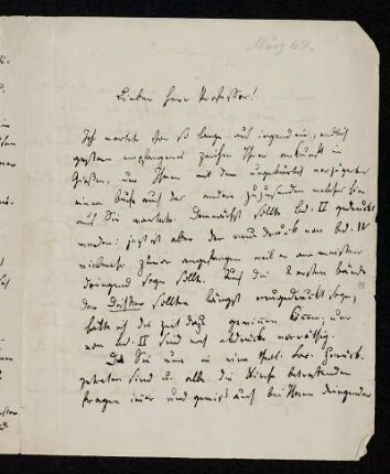 Nr. 16: Brief von Heinrich Ewald an August Dillmann, Göttingen, 14.5.1864