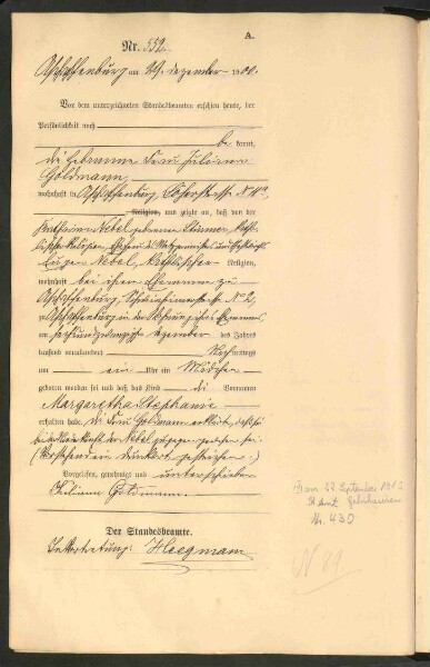 Standesamtsbuch der Stadt Aschaffenburg: Geburten 365/1900 - 184/1901