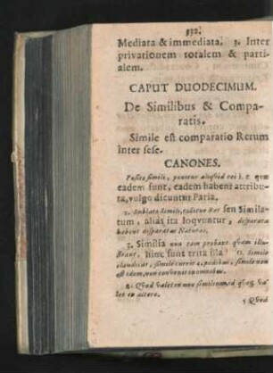 Caput Duodecimum. De Similibus & Comparatis.