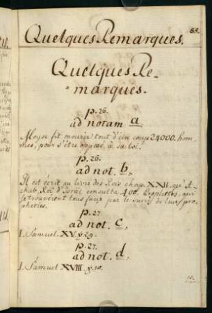 85-87, Quelques remarques