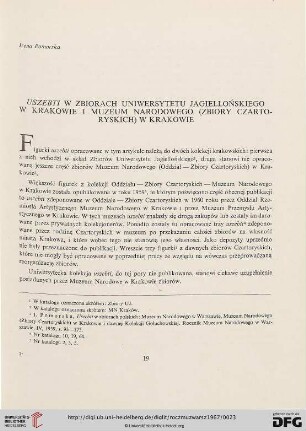 11: Uszebti w zbiorach Uniwersytetu Jagiellońskiego w Krakowie i Muzeum Narodowego (Zbiory Czartoryskich) w Krakowie