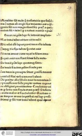 [De cervo et ove]