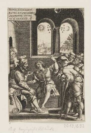 Joseph erzählt seinen Traum, Blatt 1 der Folge "Geschichte des Joseph"