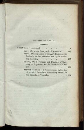 Contents To Vol. III.