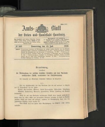 No. 163, 13. Juli 1916