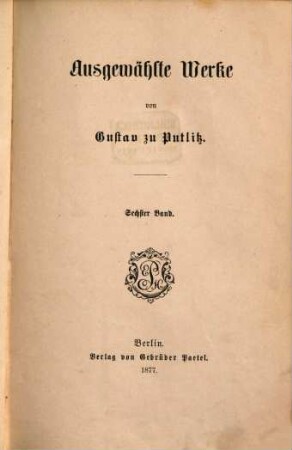 Ausgewählte Werke, 6,1