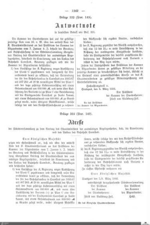 Beilagen zu Protokoll, 149. Sitzung