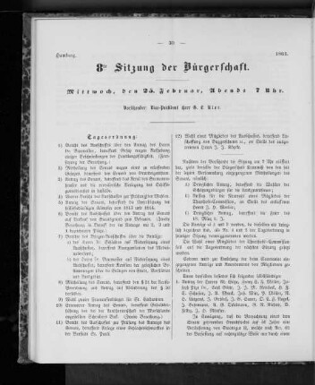 8te Sitzung
