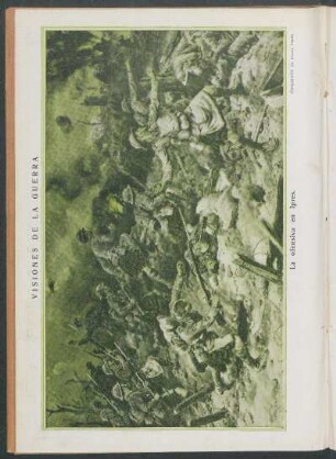 "La ofensiva en Ipres" - Composición de Frank Dadd : Visiones de la guerra