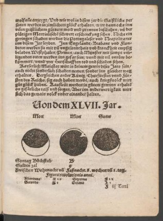 Von dem XLVII. Jar.
